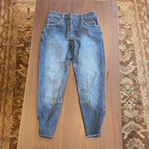 Ovation Denim Euroseat Breeches Size 28